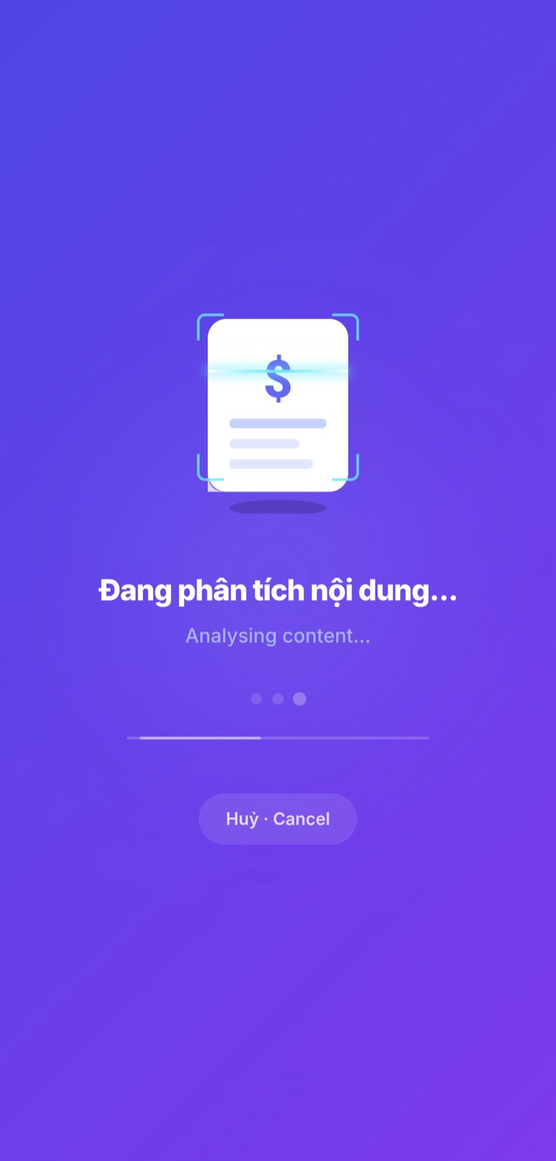 AI bill scan
